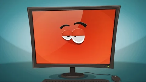Cartoon Funny Computer Character Animation Stock Footage 91003990