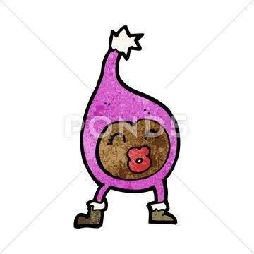 Cartoon funny creature Stock Illustration