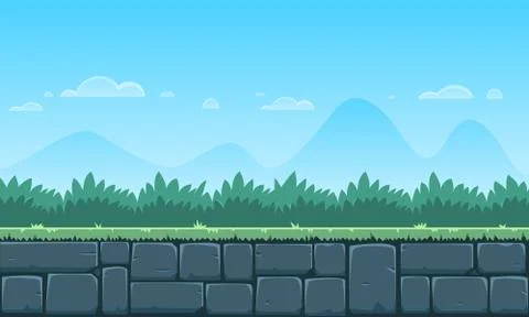 Cartoon Game Background Stock Illustration