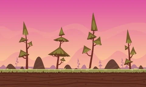 Cartoon Game Background Stock-Illustration