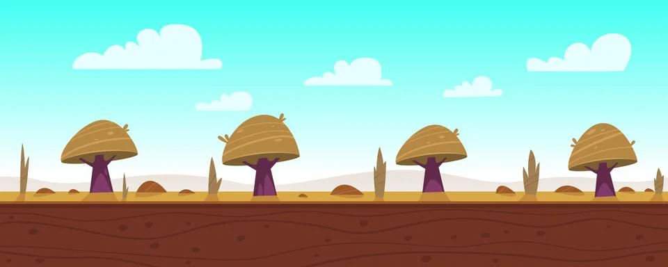 Cartoon Game Background Stock Illustration