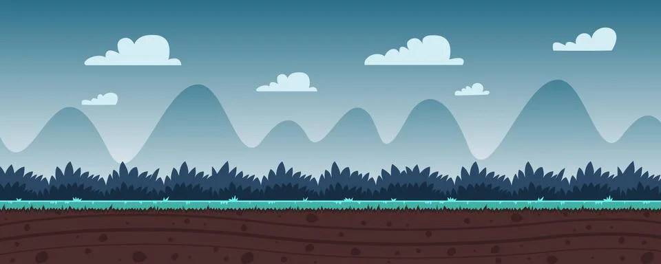 Cartoon Game Background Illustrazione stock