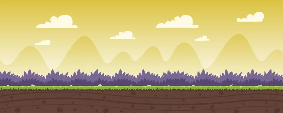 Cartoon Game Background Stock-Illustration