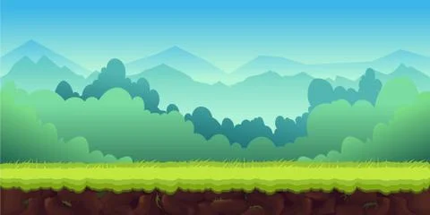 Cartoon Game Background Illustrazione stock