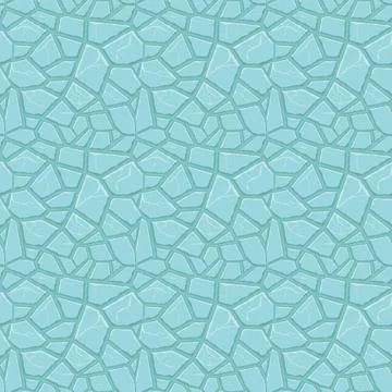 Cartoon game texture, ice surface seamless pattern. Game asset walls and en.. イラスト素材