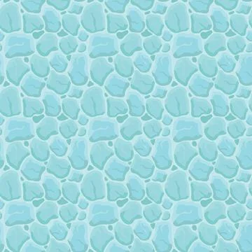 Cartoon game texture, ice surface seamless pattern. Game asset walls and en.. 스톡 일러스트