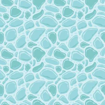 Cartoon game texture, ice surface seamless pattern. Game asset walls and en.. イラスト素材