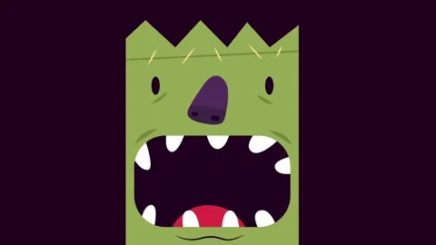 Cartoon ghosts characters and creatures. Stock Footage 245339962