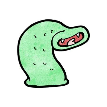 Cartoon giant leech Stock Illustration
