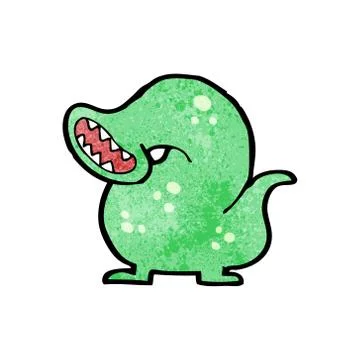 Cartoon giant leech Stock Illustration