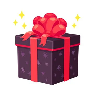 Cartoon gift box Stock Illustration