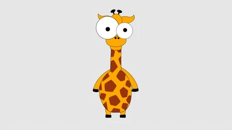 Cartoon giraffe 4k Stock-Footage 140408247