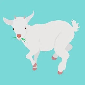 Cartoon goat Illustrazione stock