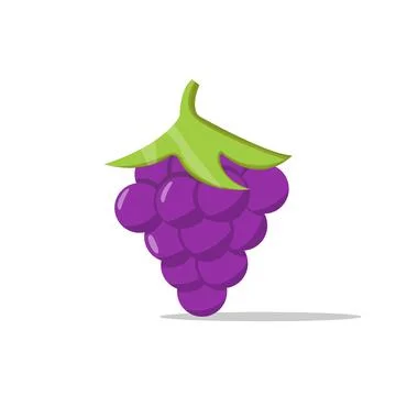 Cartoon grapes Stock Illustration