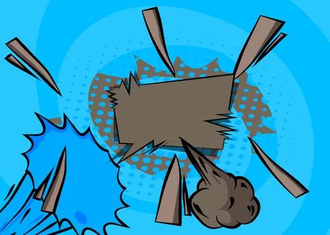 Cartoon Gray and Blue background, comic book backdrop. Retro vector comics .. 스톡 일러스트
