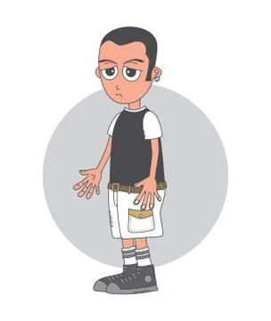 Cartoon guy character Ilustración de archivo