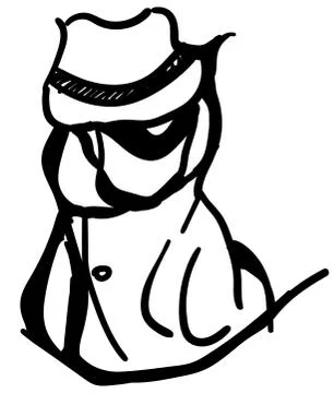 Cartoon Hacker Stock Illustration