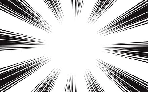 Cartoon halftone lines. Comic line. Concentrated frame. Super hero hero. An.. Stock Illustration
