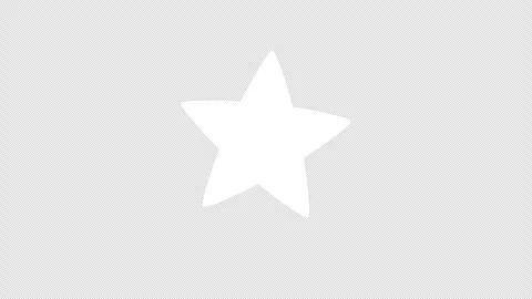Cartoon hand drawn blue star blinking on black background motion graphic clip Stock Footage 329549689