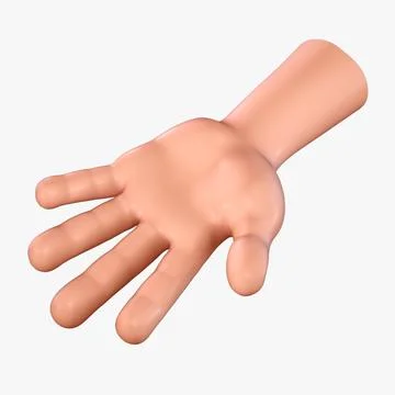 Cartoon Hand No:1 3D Model