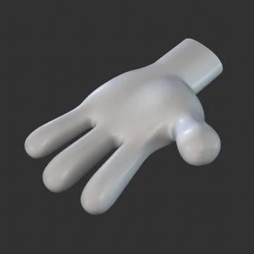 Cartoon Hand No:6 ~ 3D Model ~ Download #90889910 | Pond5