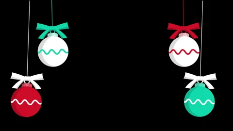 Cartoon Hanging Bllas Set Stock Footage 260099665