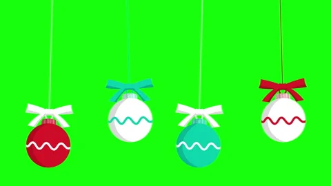 Cartoon Hanging Bllas Set Stock Footage 260099744