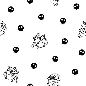 Cartoon happy seashell. Coloring Page. Illustrazione stock