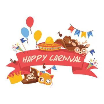 Cartoon hat pattern vector comic cap for carnival celebrating birthday party 스톡 일러스트