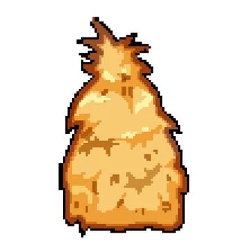 Cartoon haystack isolated illustration symbolizing rural farm life Stock Illustration