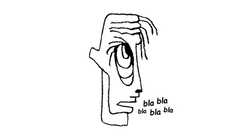 Cartoon head talking animation Stock Footage 204998096