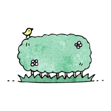 Cartoon hedgerow Stock Illustration