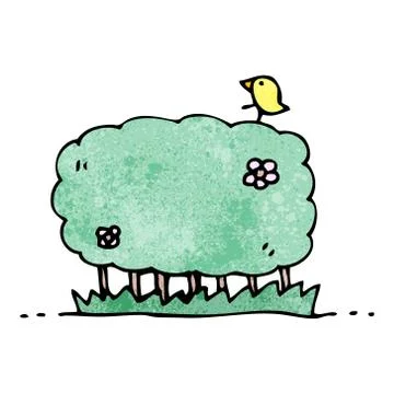 Cartoon hedgerow Stock Illustration