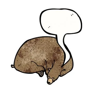 Cartoon hibernating bear Illustrazione stock