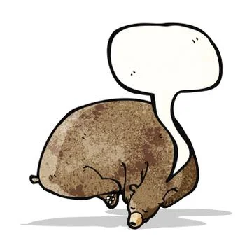 Cartoon hibernating bear Illustrazione stock