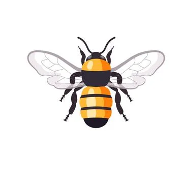 Cartoon honey bee vector Illustrazione stock
