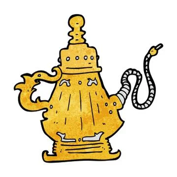 Cartoon hookah 库存插图