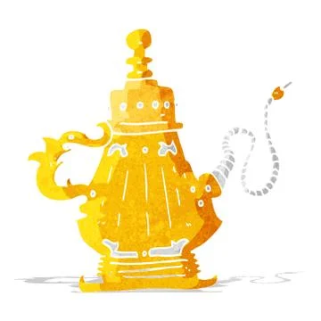 Cartoon hookah 库存插图