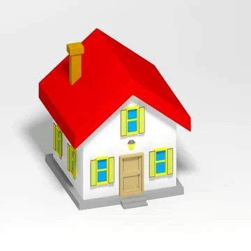 3D Model: Cartoon house ~ Buy Now #91427299 | Pond5