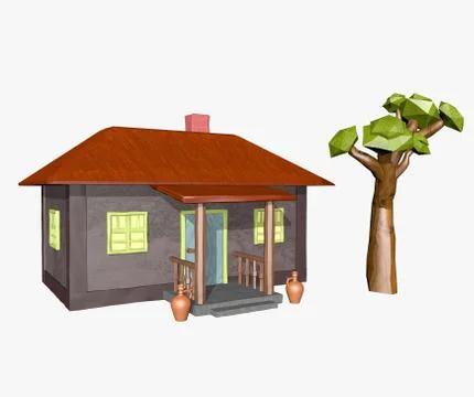 Cartoon house Stock Illustration