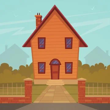 Cartoon House Stock Illustration