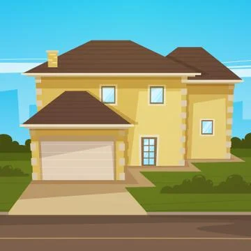 Cartoon House Stock-Illustration
