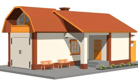 Cartoon house Stock Illustration