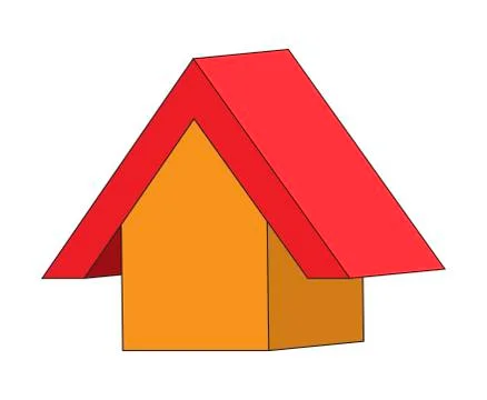Cartoon house vector symbol icon design. Stock Illustration