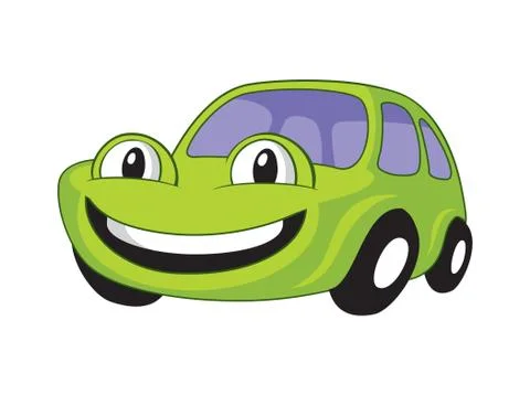 Cartoon humanized car Stock Illustration