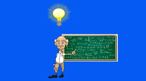 Cartoon Idea Professor:  Looping + Matte Видео 44628744