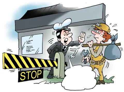 Cartoon illustration of a Stock Illustration