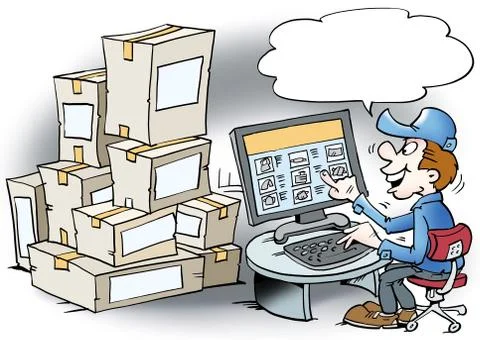 Cartoon illustration of a Stock Illustration