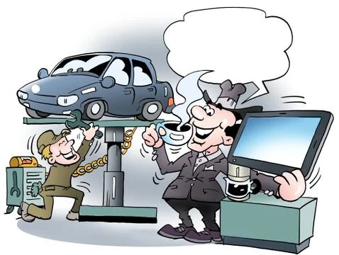 Cartoon illustration of a Stock Illustration