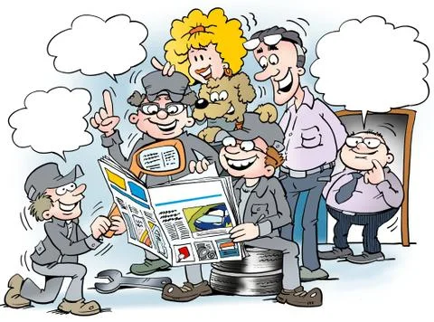 Cartoon illustration of a Stock Illustration